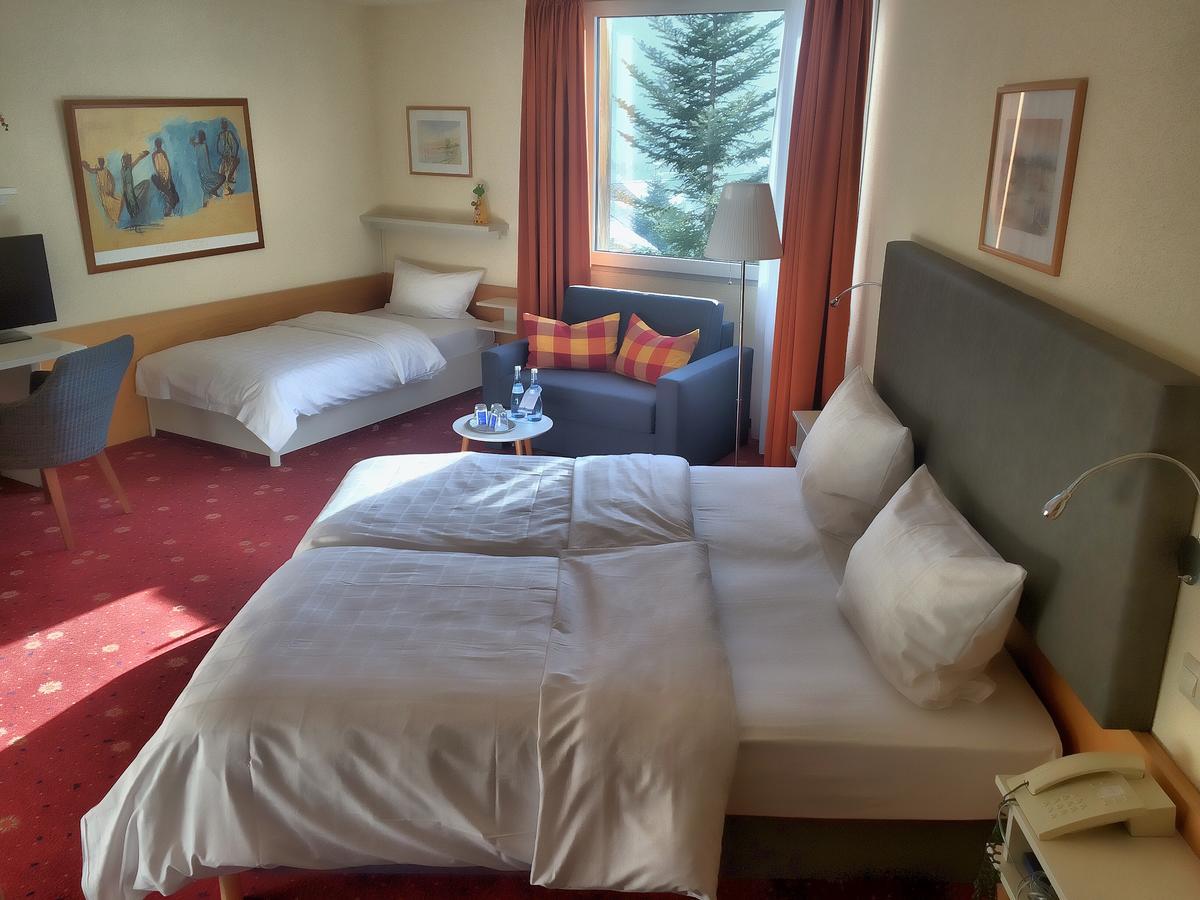 Akzent Hotel Hoehenblick Muehlhausen im Taele Exteriér fotografie
